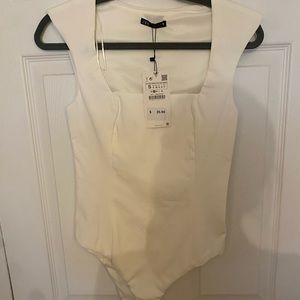 Zara white bodysuit
